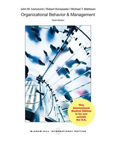Imagen de archivo de Organizational Behavior and Management, 10th Edition a la venta por Irish Booksellers