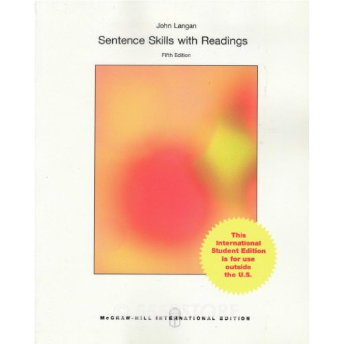 Stock image for Sentence Skills with Readings John Langan for sale by Vintage Book Shoppe