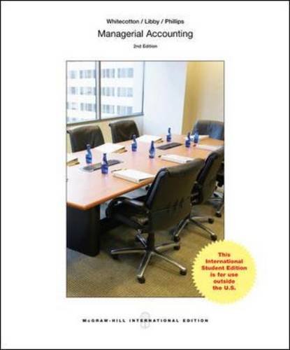 Imagen de archivo de Managerial Accounting a la venta por ThriftBooks-Dallas