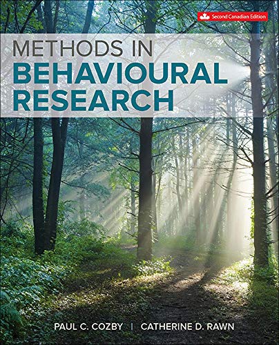 Beispielbild fr Methods in Behavioural Research zum Verkauf von Better World Books