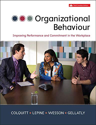 Beispielbild fr Organizational Behaviour: Improving Performance and Commitment in the Workplace zum Verkauf von ThriftBooks-Dallas