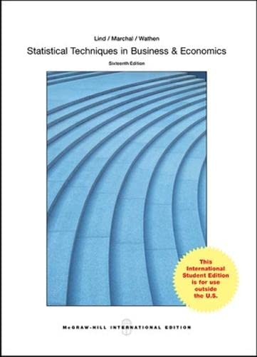 Beispielbild fr Statistical Techniques in Business and Economics zum Verkauf von Better World Books