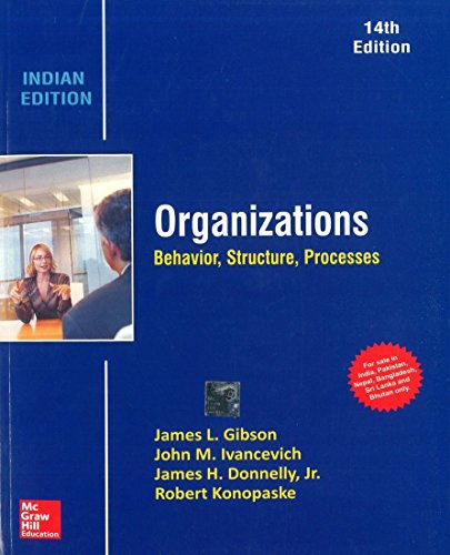 Beispielbild fr Organizations Behavior, Structure, Processes zum Verkauf von TextbookRush
