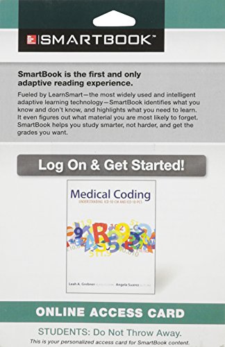 9781259112942: Smartbook Access Card for Medical Coding: Understanding ICD-10-CM and ICD-10-PCs