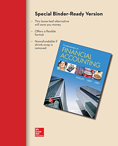 Beispielbild fr Loose-Leaf for Fundamentals of Financial Accounting zum Verkauf von Better World Books