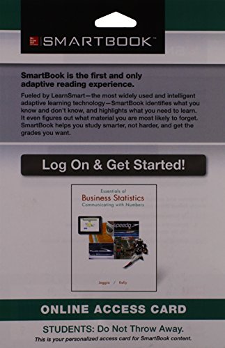 9781259120527: Smartbook Access Card for Essentials of Business Statistics