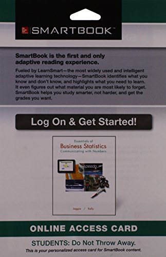 9781259120527: SmartBook Access Card for Essentials of Business Statistics