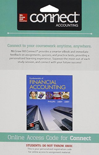 Stock image for Connect 1 Semester Access Card for Fundamentals of Financial Accounting for sale by GF Books, Inc.