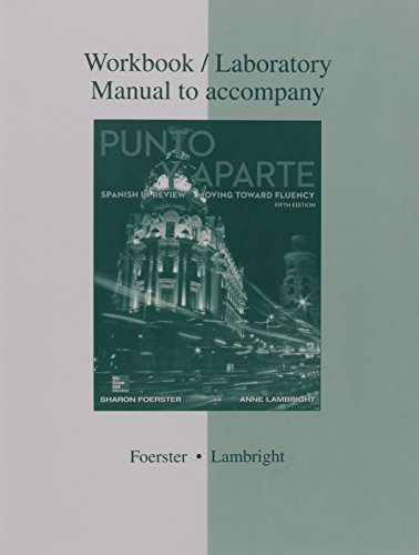 9781259129469: Workbook/Laboratory Manual to accompany Punto y aparte