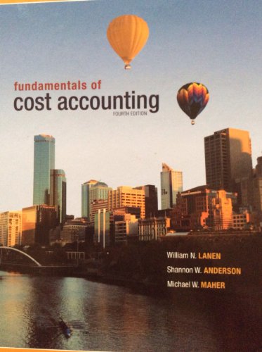 Stock image for Fundamentals of Cost Accounting for sale by ThriftBooks-Dallas