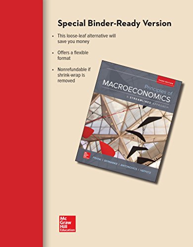 Beispielbild fr Loose-Leaf for Principles of Macroeconomics, A Streamlined Approach (The Mcgraw-hill Series in Economics) zum Verkauf von BooksRun