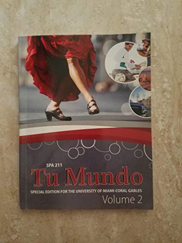 9781259138966: Tu Mundo for Spa 211 Special Ed. For the Univ.of Miami Vol.2 with Online Connect Access