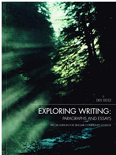 Imagen de archivo de Exploring Writing: Paragraphs and Essays, 3rd Edition, DEV 0032 Sinclair Community College a la venta por ThriftBooks-Atlanta