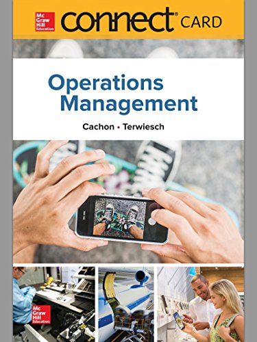9781259148422: Connect 1-Semester Access Card for Operations Management, 1e