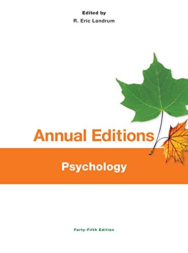 Stock image for Annual Editions: Psychology, 45/E for sale by ThriftBooks-Atlanta
