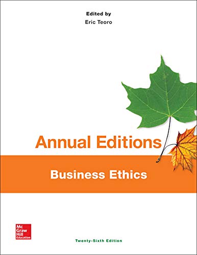 Stock image for Annual Editions: Business Ethics, 26/e for sale by Better World Books