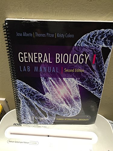 Beispielbild fr General Biology 1 Lab Manual Second Edition zum Verkauf von Better World Books