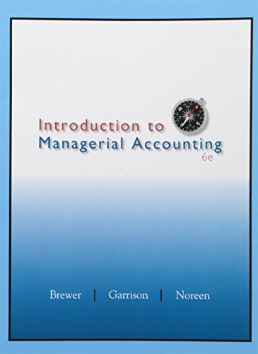 Imagen de archivo de Introduction to Managerial Accounting ACC 2203, Special Edition for Baruch College a la venta por BooksRun