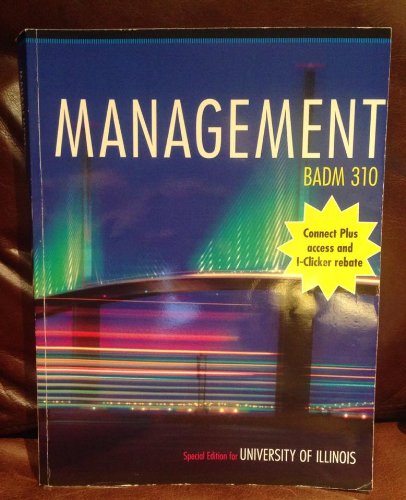 Beispielbild fr Contemporary Management Eighth Edition: BADM 310 University of Illinois zum Verkauf von HPB-Red