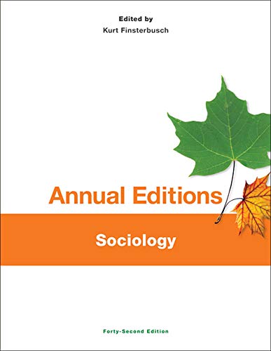 Beispielbild fr Annual Editions: Sociology, 42/e zum Verkauf von Better World Books: West