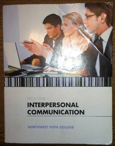 Imagen de archivo de Interpersonal Communication a la venta por Green Street Books