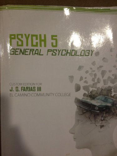 Imagen de archivo de Psych 5 General Psychology a la venta por -OnTimeBooks-