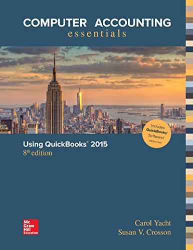 Beispielbild fr Computer Accounting Essentials Using Quickbooks 2015 zum Verkauf von BooksRun