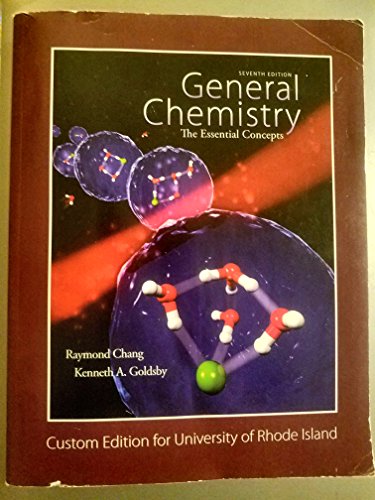 Beispielbild fr General Chemistry 7th Edition. Custom Edition for the University of Rhode Island zum Verkauf von Better World Books
