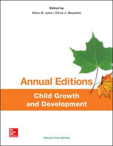 Stock image for Annual Editions: Child Growth and Development, 21/e (Annual Editions Child Growth & Development) for sale by ZBK Books