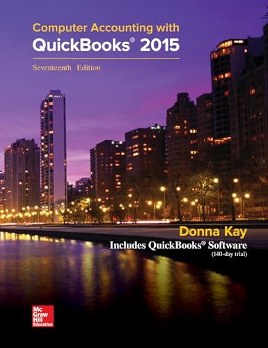 Imagen de archivo de Computer Accounting with QuickBooks 2015 a la venta por GF Books, Inc.