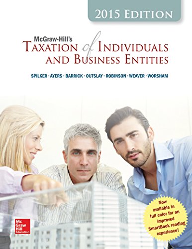 Imagen de archivo de TaxACT CD-ROM for McGraw-Hill's Taxation of Individuals and Business Entities, 2015 Edition a la venta por A Team Books