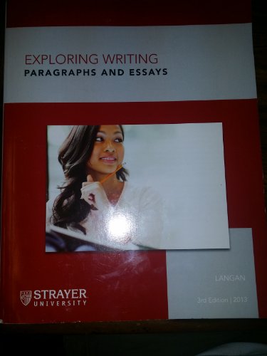 Stock image for Exploring Writing Paragraphs and Essays Strayer University for sale by ThriftBooks-Atlanta