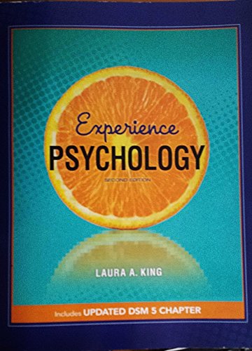Imagen de archivo de Experience Psychology a la venta por BookHolders