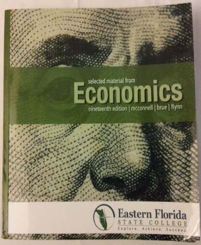 9781259201899: Economics Principles, Problems, and Policies (Eastern Florida State College) by Campbell R McConnell (2012-01-01)