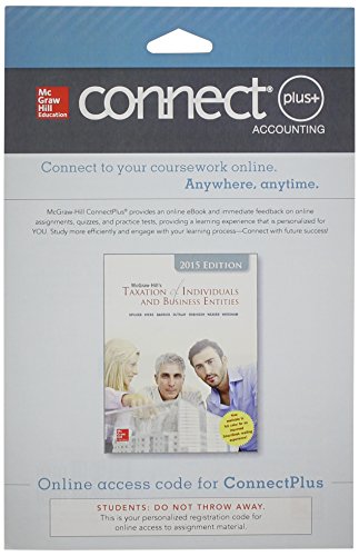 9781259206955: Connect 2-Semester Access Card for McGraw-Hill's Taxation of Individuals and Business Entities, 2015 Edition