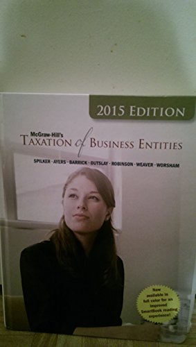 Stock image for McGraw-Hills Taxation of Business Entities, 2015 Edition" for sale by Hawking Books