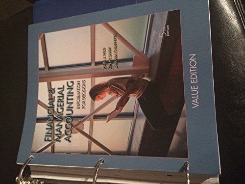 Imagen de archivo de Financial & Managerial Accounting: Information for Decisions, 5th Edition W/Connect Plus Access Code a la venta por HPB-Red