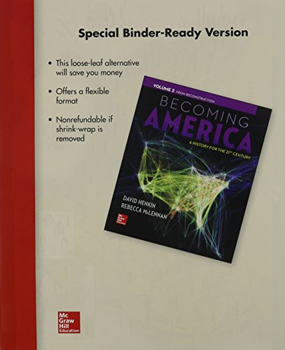 Imagen de archivo de Looseleaf for Becoming America Volume II a la venta por BooksRun