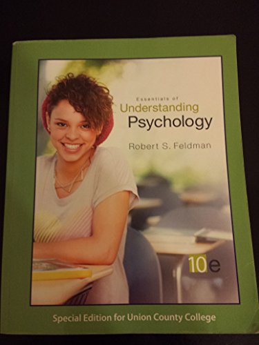 Stock image for Essentials of Understanding Psychology (Special Edition for Union County College) for sale by Better World Books