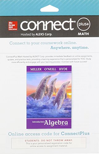 Stock image for Connect Math hosted by ALEKS Access Card 52 weeks for Introductory Algebra for sale by Textbooks_Source