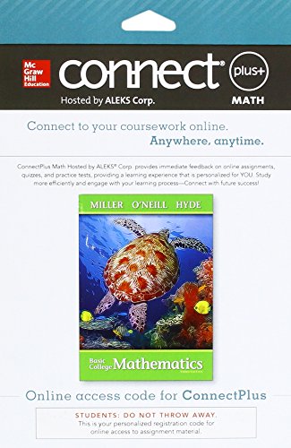 Stock image for Connect Math hosted by ALEKS Access Card 52 weeks for Basic College Mathematics for sale by Bulrushed Books