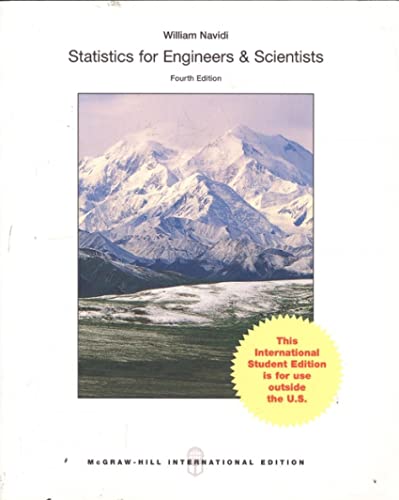 9781259251603: Statistics for Engineers and Scientists