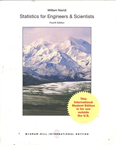 Stock image for Statistics for Engineers and Scientists for sale by Romtrade Corp.