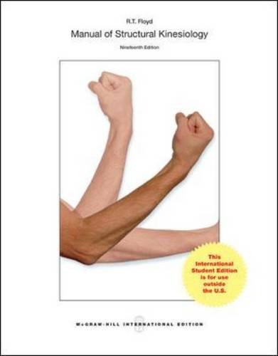 9781259253898: Manual of Structural Kinesiology (Int'l Ed)