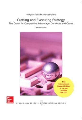 9781259254499: Crafting & Executing Strategy: The Quest for Competitive Advantage: Concepts and Cases