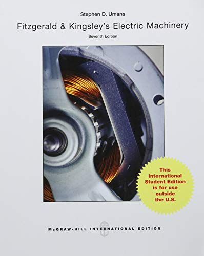 Imagen de archivo de Fitzgerald &amp; Kingsley's Electric Machinery a la venta por Blackwell's