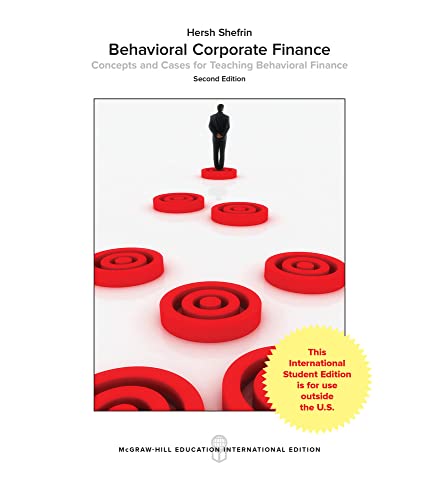 Beispielbild fr Behavioral Corporate Finance zum Verkauf von Blackwell's