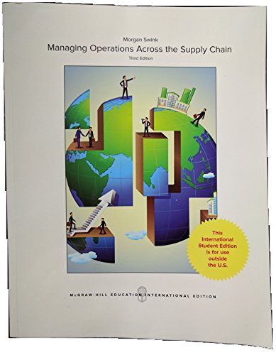 Imagen de archivo de Managing Operations Across the Supply Chain a la venta por AwesomeBooks