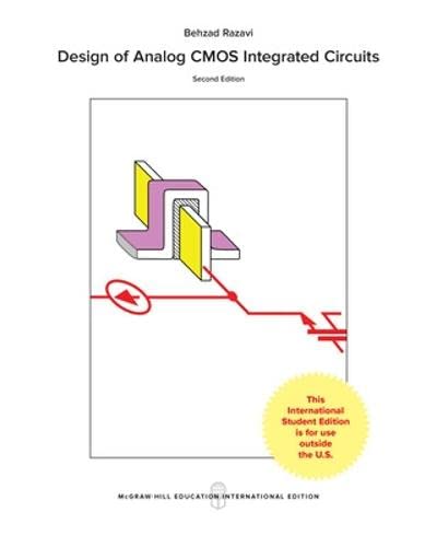 Beispielbild fr Design of Analog CMOS Integrated Circuits zum Verkauf von Monster Bookshop