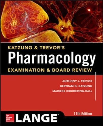 9781259255335: Katzung & Trevor's Pharmacology Examination and Board Review,11th Edition (APPLETON & LANGE MED IE OVRUNS)
